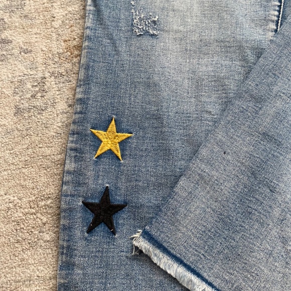 Stretchy Cropped Jogger Jeans with Stars Lounge Casual Stylish - Picture 4 of 12
